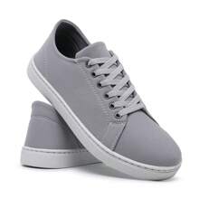 Men's Sneakers Comfortable Casual Sneakers. - 灰色 - 查看 1