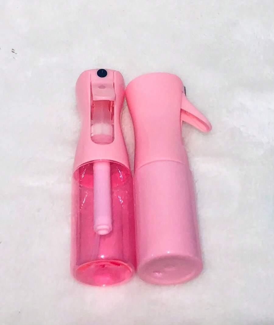 Continuous Spray Water Bottle, 200ml/ Empty Hair Fine Mist Plant Sprayer For Hairstyling, GardeningSimple - 粉色 - 查看 1