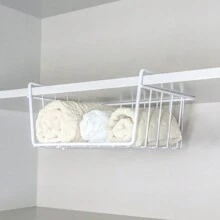 Kitchen Cabinet Organizer Kit Wire Cup Holder Hanging Basket Steel Shelf 4 Pieces - trắng - Xem 6