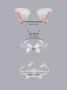 1pc Butterfly Heart Bell Anklet For Women Punk Style Lace Thigh Ring Neck Collar Lock Chain Choker Accessories Leg Chain Valentines,Mom,Mother,Mother's Day,Gift