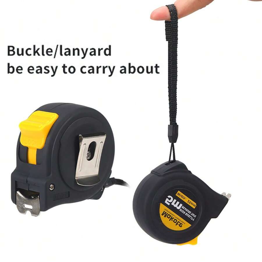 Inch & Metric Thick Anti-Knock Wear-Resistant 5m Retractable Steel ...