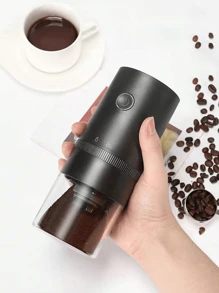 RAF 1pc Electric Coffee Grinder Usb Charging Small Portable Coffee Grinder With Professional Ceramic Grinding Core And Fine Bean Adjustable Coffee Grinder Suitable For Home, Office, Travel, School Supplies