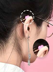 10pcs Anti Slip Glasses Cover Love Silicone Soft Anti Allergy Fixed Anti Slip Ear Hook Glasses Accessories