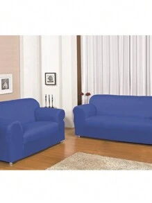 3 And 2 Seater Sofa Cover Kit - azul real - Ver 1
