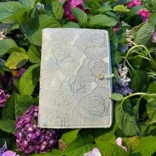 1 pezzo Taccuino notebook con foglio mobile in tessuto, diario giornale artistico fatto a mano rimovibile (include 45 pagine bianche) - Dorato - Visualizzare 14