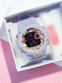 Unicorn Design Cute INS Electronic Watch, Korean Fashion Casual Sport Watch For Girls - Multicolor - View 10