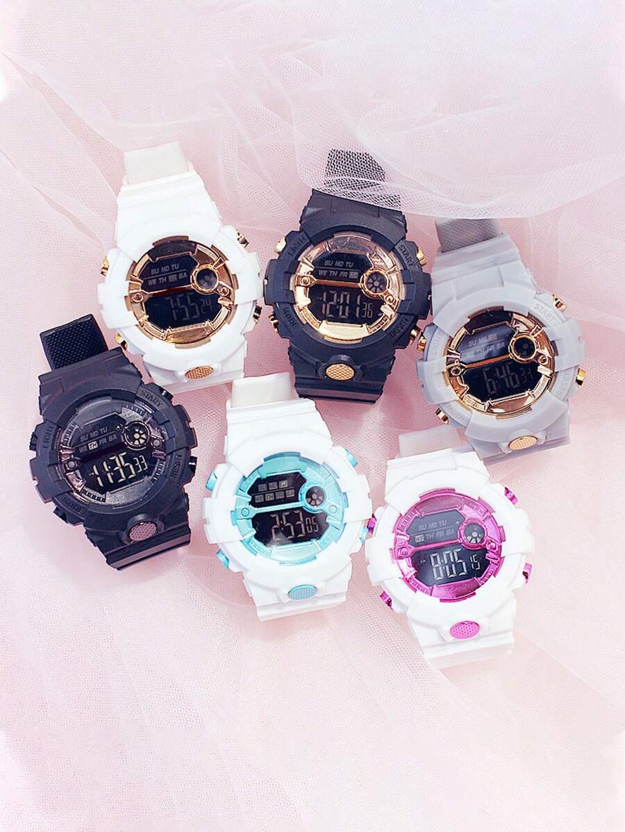 Unicorn Design Cute INS Electronic Watch, Korean Fashion Casual Sport Watch For Girls - Multicolor - View 1