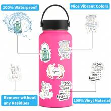 200Pcs Bible Stickers, Inspirational Christian Stickers Vinyl Aesthetics Stickers, Decals, Scrapbooking, Diary, Bumper, Skateboard, Water Bottle, Cartoon, Hard Hat, Car Stickers - Multicolor - View 8