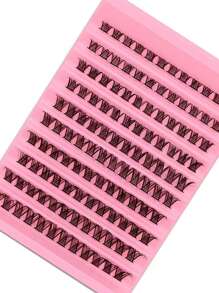 10 Sets DIY Self-Adhesive False Eyelashes, Natural & Thick Mixed Segment False Lashes With High Capacity - D - View 6