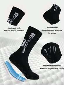 4 Paar rutschfeste Sport Socken, geeignet für Fußball, Laufen und Wandern