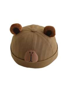 1 pieza Sombrero de cubo versátil y lindo para niños con decoración de Capibara, adecuado para primavera/verano - Capibara - Ver 7