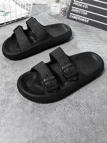 1 Pair Men Slippers Thick Platform Bathroom Cloud Slippers Non-Slip Home Slippers Sandals Women Fashion Soft Sole EVA Indoor Slides