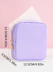 1 PC Multifunctionele Sanitaire Opbergtas En 10 STUKS Sanitaire Wegwerpzakken, Maandverband Opbergtas Draagbare Tas Met Grote Capaciteit En Eenvoudige Stijl Voor Het Opbergen Van Maandverband, Maandverband En Tampons, Make-uptas, Kleine Vierkante Tas, Vierkante Make-up Toilettas Opbergtas. 10/100 stuks Sanitaire Wegwerpzakken, Menstruatietas, Zwarte Tampon Wegwerpzakken, Persoonlijke Zelfsluitende Sanitaire Zakken Voor School Pad Tas Ideaal Voor Wandelen, Beschermde Privacy Van Vrouwen, Boho Vibes
