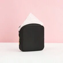 1 PC Multifunctionele Sanitaire Opbergtas En 10 STUKS Sanitaire Wegwerpzakken, Maandverband Opbergtas Draagbare Tas Met Grote Capaciteit En Eenvoudige Stijl Voor Het Opbergen Van Maandverband, Maandverband En Tampons, Make-uptas, Kleine Vierkante Tas, Vierkante Make-up Toilettas Opbergtas. 10/100 stuks Sanitaire Wegwerpzakken, Menstruatietas, Zwarte Tampon Wegwerpzakken, Persoonlijke Zelfsluitende Sanitaire Zakken Voor School Pad Tas Ideaal Voor Wandelen, Beschermde Privacy Van Vrouwen, Boho Vibes