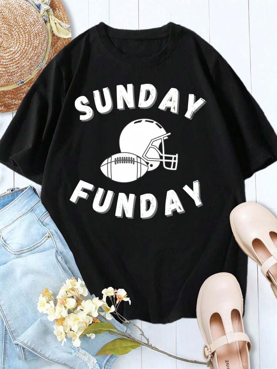 Valentine's Day Sunday Funday Football T-shirts Sweatshirts for Women Men - Bears Game Day Tops
