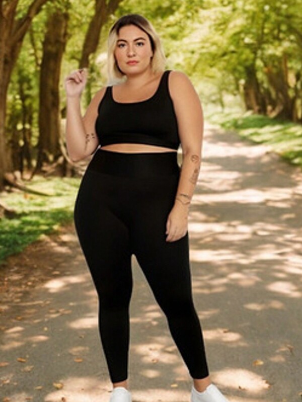 Calça legging Plus size Feminina Cintura alta Premium 2025