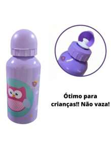 400ml Stainless Steel Squeeze Bottle For Children, Animal Shape - Con cú - Xem 1