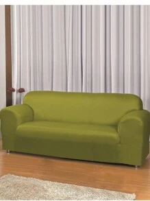 3 And 2 Seater Sofa Cover Kit - Olive Green - View 3