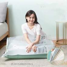 No Need Pump Vacuum Bags Large Plastic Storage Bags For Storing Clothes Blankets Compression Empty Bag Covers Travel Accessories