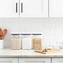 Good Grips 6 Piece(3 Containers & 3 Scoops) Large Canister Set With Scoops, 4.4 Qt Each, White - White - View 9