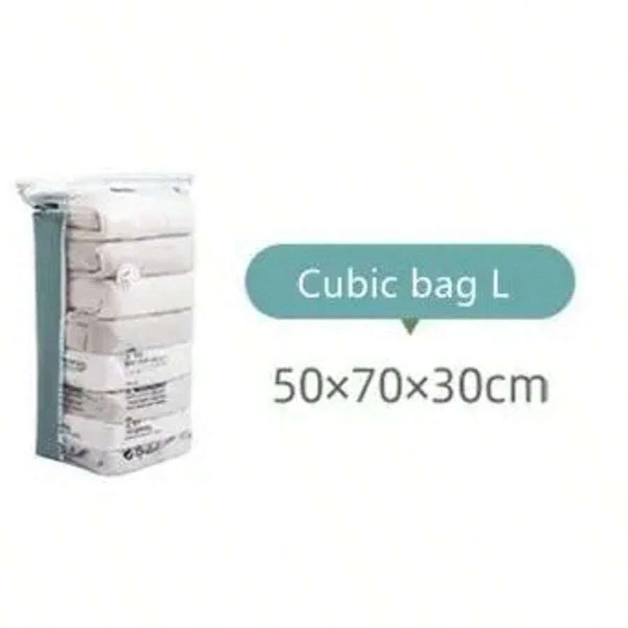 No Vacuum Bag With Pump, Large Storage Plastic Bag For Storing Clothes, Blankets, Empty Compression Bag Covers, Travel Accessories