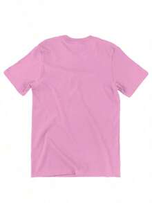 Camiseta Camisa Masculina Universe 100% Algodão Blusa Gola Redonda Manga Curta Lançamento - Rosa chiclete - Visão 2