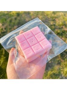 Realistic Food Toy - Super Soft Nine Grids Cute Bear Print Squeeze Toy, Stress Relief Chocolate Pie Fidget Toy