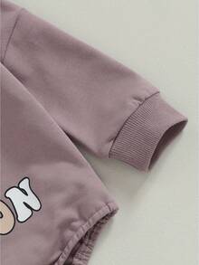 Newborn Halloween Outfit Girl Boy Spooky Season Romper Bubble Sweatshirt Bodysuit Fall Halloween Baby Clothes - Purple - View 7