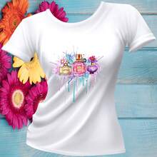 PLAYERA MODA PERFUMES - Blanco - Ver 1