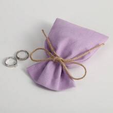 10pcs Canvas Drawstring Pouch Bags, Gift Packaging Pouches, Wedding Favors Bags, Jewelry/Cosmetics/Electronics Organizer Bags, Multi-Color & Size Options - Multicolor - View 6