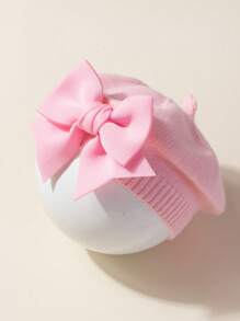 1 szt. Beret dla niemowląt, czapka z kokardą, czapka malarza dla noworodka w wieku 1-3 lat, ubranka dla dziewczynek, wiosenne akcesoria do włosów dla niemowląt, akcesoria do włosów dla maluchów, wiosenne stroje dla małych dziewczynek, odpowiednie do domu i na wycieczki, prezenty dla dzieci