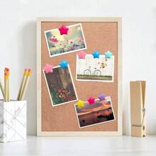 20pcs Fashionable Star Shaped Thumbtacks, Practical Office Supplies Suitable For Classroom, Blackboard, Office And Home Memo Board, Home Decor, Cute Creative Resin & Cork Board Decoration Push Pins, Fix Photos, Paintings, Gifts For Teachers, Coworkers, Students, Friends, Party Favors