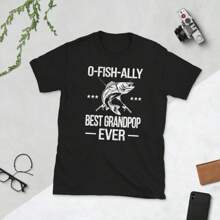 Grandpop Grandpa Dad Fisherman Fishing Grandpop Unisex T-Shirt