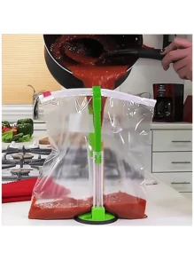 1/2/6pcs Baggy Rack Holder For Food Prep Bag/Plastic Bag Holder Stand, Meal Planning/Prep Bag Holders, Ideal Plastic Kitchen Gadget