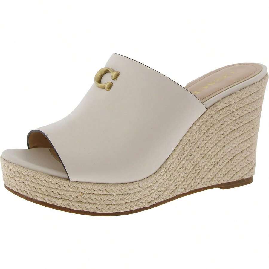 Coach Sandalias de cuña sólidas para mujer Gloria