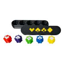 Set de 5 piezas de piedras para el juego de Gonggi y espada RPG para juegos de mesa - Juego tradicional de canicas, mejora la coordinación mano-ojo, perfecto como regalo para , Pascua o San Valentín