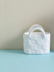 1pc Personalized Creative Handbag Planter, Resin Planter For Bedroom, Study Room, Window Display, TV Cabinet Decor, Home Decor, Resin Crafts, Desktop Decoration, Planter (Excluding Decorations)