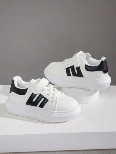 1 Pair New Kids Boys Girls Low-Top Sneakers, Children Casual Shoes, Soft Sole Running Shoes, Skateboard Shoes, Toddler First Walking Shoes - Details Determine Quality, Focus On Children's Growth And Future