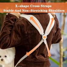 Dog Backpack - White - View 8