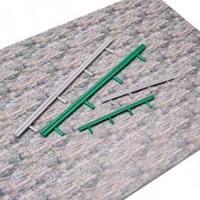 Barandillas, cercas, barandas a escala para maqueta de tren de escala HO N - Plástico ABS apilable, perfecto para aficionados a la creación de modelos, 3 piezas/lote - Como foto - Ver 7