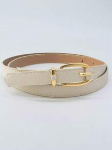 Women's Fashion Belt Round Buckle Strap For Colorful Jeans