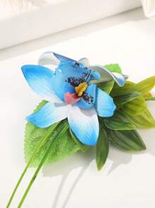 1 件人造花蛋发夹，适合旅行、度假、拍照装 - 彩色 - 查看 4