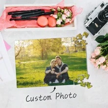 1PC, Custom Photo Puzzles, 35-1000pcs Personalized Compression Puzzles, DIY Personalized Photos, Custom Photo Puzzles, Suitable For Back-To-School Season, Graduation Season Parties, Wedding Gatherings, Birthday Parties