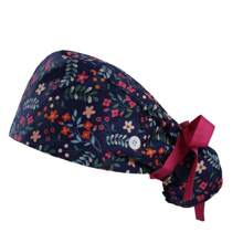 Working Caps With Button And Sweatband Adjustable Working Hats Elastic Scrub Hats Nurse Scrub Cap Nurse Hats