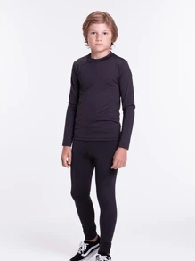 Children's Thermal Set - màu đen - Xem 2