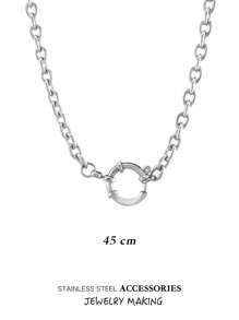 Verstelbare roestvrijstalen karabijnhaken, 10-18 mm ronde veersluiting, veelzijdige hangerconnectoren voor doe-het-zelf kettingen, armbanden, enkelbandjes, ook draagbaar als modieuze sieradenonderdelen, verguld, waterbestendig