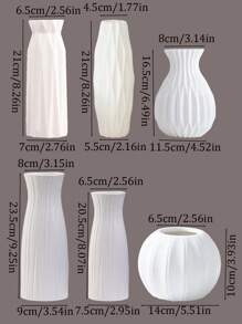 1 pieza Jarrón decorativo para interior y exterior, jarrón de flores de unicolor de plástico, macetero adecuado para flores frescas o secas, arreglo floral creativo para flores artificiales, irrompible, adecuado para jardín exterior, decoración del hogar, arreglo floral de tulipanes, flexible, excelente para jardín, sala de estar, cocina y balcón, bodas, fiestas, días festivos, regalo del Día de la Madre, decoración del hogar, jarrón, decoración central, decoración de mesa, decoración de ramas, regalo navideño