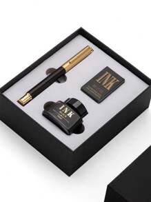 [Custom Order] Providing 1pc High-Quality Customized Product, Heavy Metal Feeling, Electroplated Brass Clip, Wooden Pen Barrel, Brass Cap, 0.5mm Nib Fountain Pen, With 1pc Gift Box Pocket Clip - Smooth Writing, Refillable Medium Nib, Comes With 2pcs Refill Cartridges, Elegant Gift Box, Personalized Business Gift - Unique, Thoughtful Fountain Pen Gift Set For Colleagues, Friends, Family, Holidays Such As Christmas, Father's Day, Thanksgiving, Valentine's Day, Mother's Day, Teacher's Day Back To School