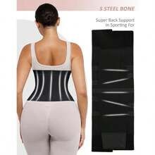 Women Belly Band - Adjustable Waist Trainer Belt For Tummy Control, Back Support - Elastic Design For Comfortable Shapewear