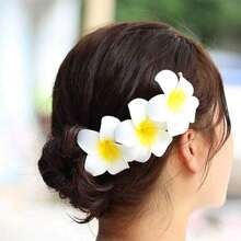4 kẹp tóc hoa Hawaii, kẹp tóc Plumeria 2,5 inch kẹp tóc hoa nhân tạo, phụ kiện tóc Hawaii bên bờ biển cho tiệc bãi biển ngày lễ, phù hợp cho cả nam và nữ, phong cách bên bờ biển thanh lịch, phong cách Bohemian, mũ đội đầu Plumeria đầy màu sắc, kẹp tóc du lịch lãng mạn cho cặp đôi, kẹp tóc mùa hè, kẹp tóc hình móng vuốt, đồ dùng học tập - Nhiều màu - Xem 5